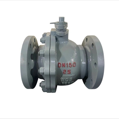 Cast Steel Manual Ball Valve Q41F-25C with Customized Color and Flange Connection