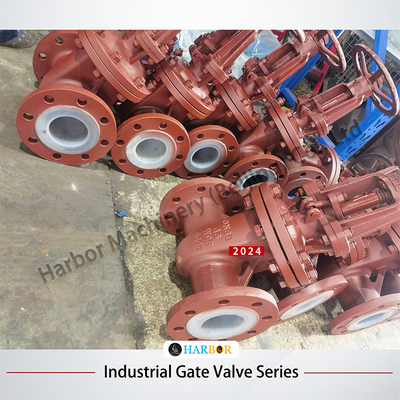 Flanged Manual Cast Steel PTFE Lined Sluice Gate Valve Z41F46-16C for Water Treatment