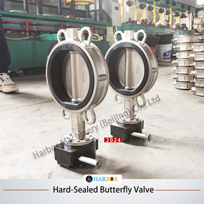 NBR EPDM Soft Seal 304 Stainless Steel Manual Turbine Handle Butterfly Valve D71X-10/16P