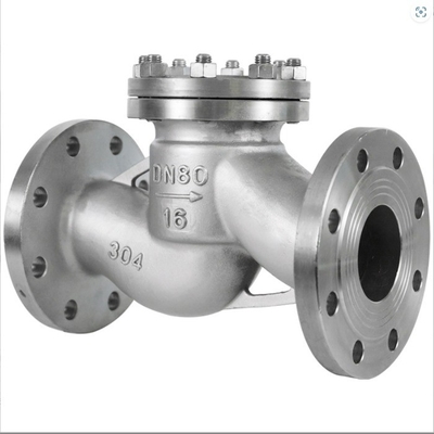 Water Medium Control Structure Stainless Steel Flanged Check Valve H41W-16P Direct Supply