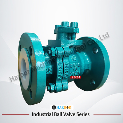 PTFE Coated Flanged Ball Valve Q41F46-16C for Acid and Alkali Resistant Applications