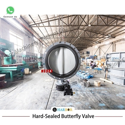 Water Medium DN40-DN700 Manual Turbine Cast Steel Soft-Seal Butterfly Valve D371X-16C