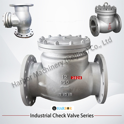Stainless Steel DN15-DN300 Water Oil Gas Medium Flanged Swing Check Valve H44H-150LB
