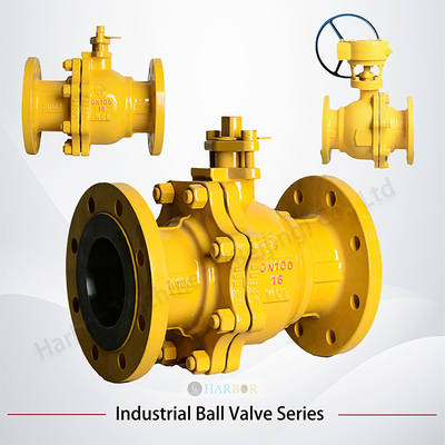 ISO Standard Cast Steel Hard-Seal Manual Flanged Ball Valve Q41H/Y-16/25C