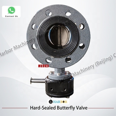 WCB Cast Steel Flange Manual Turbine Butterfly Valve D341X--10/16C for Water Media