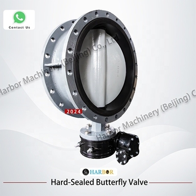 WCB Cast Steel Flange Manual Turbine Butterfly Valve D341X--10/16C for Water Media