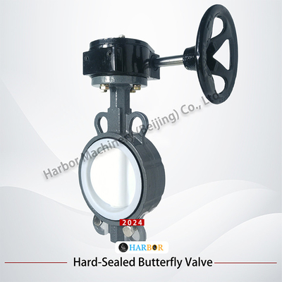 Fully Lined WCB Wafer Butterfly Valve D71F4-16C with Dual-Acting Operation Design
