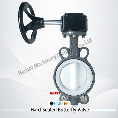 Fully Lined WCB Wafer Butterfly Valve D71F4-16C with Dual-Acting Operation Design