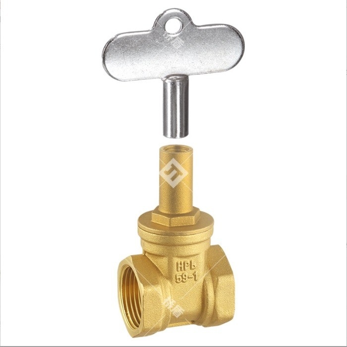 Internal Triangle Lockable T-Key Small Brass Gate Valve Chinese 's Top-Selling Product