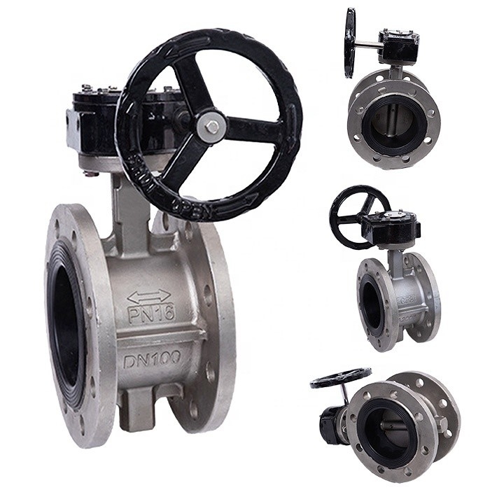 Stainless Steel D341X-16P Midline Butterfly Valve for DN40-300 at Normal Temperature