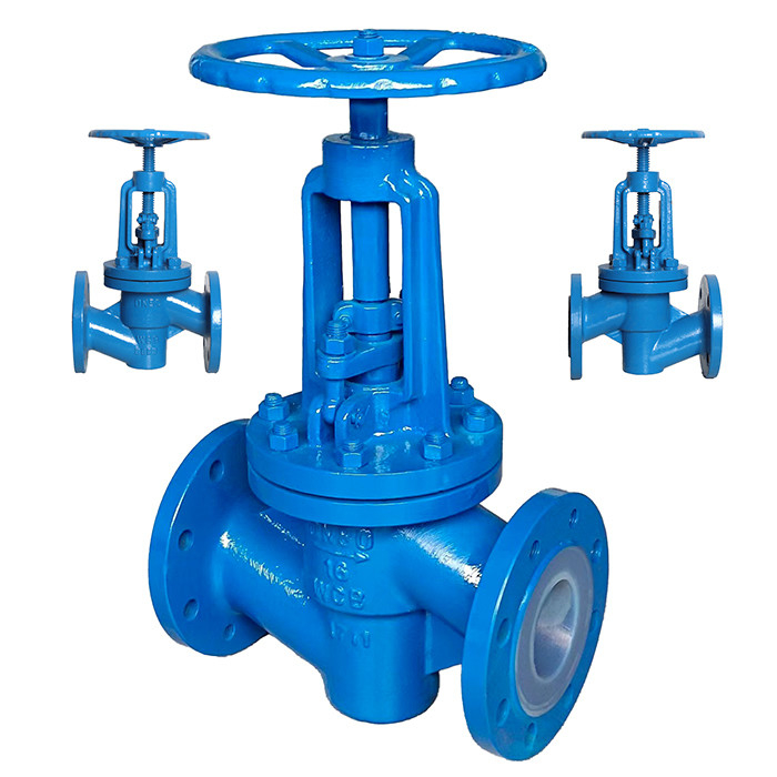 Corrosion-Resistant PTFE-Lined Cast Steel Flanged Globe Valve J41F46-16C DN15-DN300