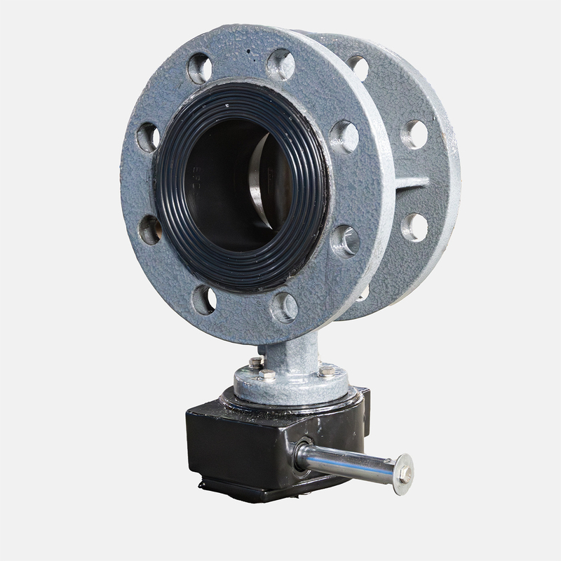 WCB Cast Steel Flange Manual Turbine Butterfly Valve D341X--10/16C for Water Media